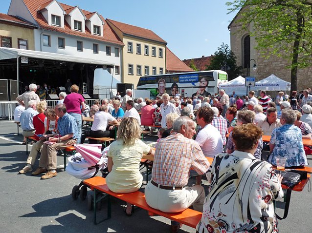 Bild: Friedenstauben &uuml;ber Sondershausen