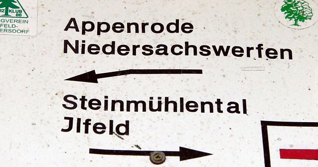Bild: Beschilderung: Hier geht's  lang