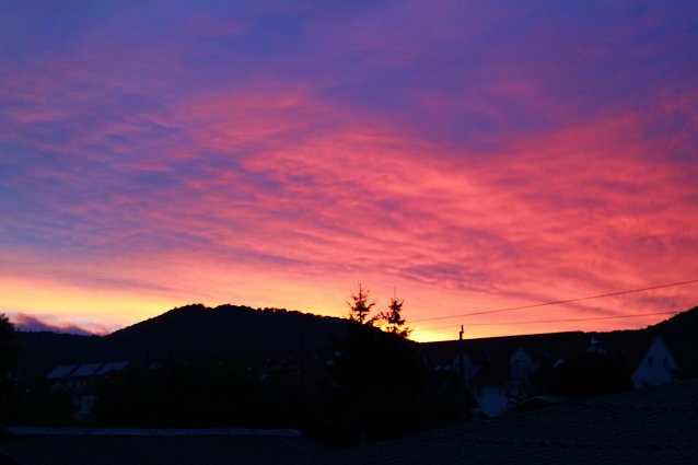 Bild: Leuchtender Himmel