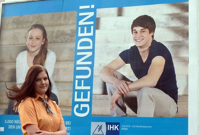 Bild: Plakataktion der IHK in Nordhausen