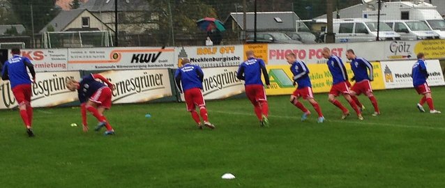 Bild: Warmmachen in Auerbach