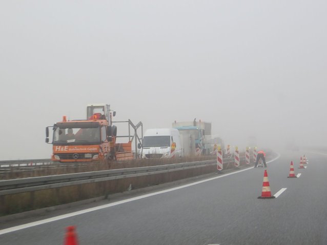 Blutzeis auf der A 38 Foto: A. Wieninger