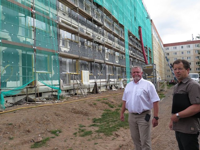 Bild: Vor Ort: Harald Eisentraut (links) und Mario Vopel