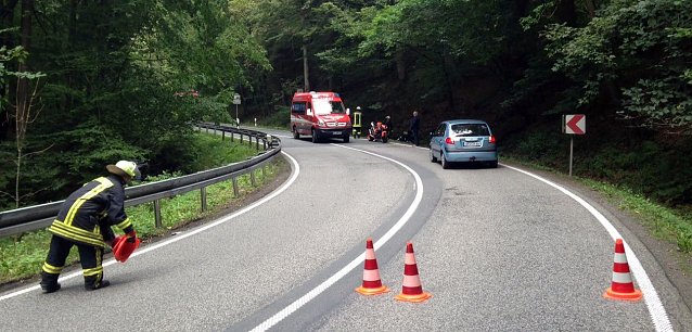 Bild: Unfall am Samstag auf der B81