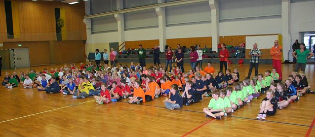 Bild: Zweifelderball in der Ballspielhalle