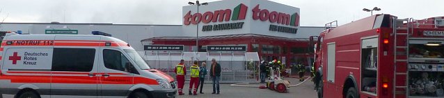 Bild: Brand in Baumarkt