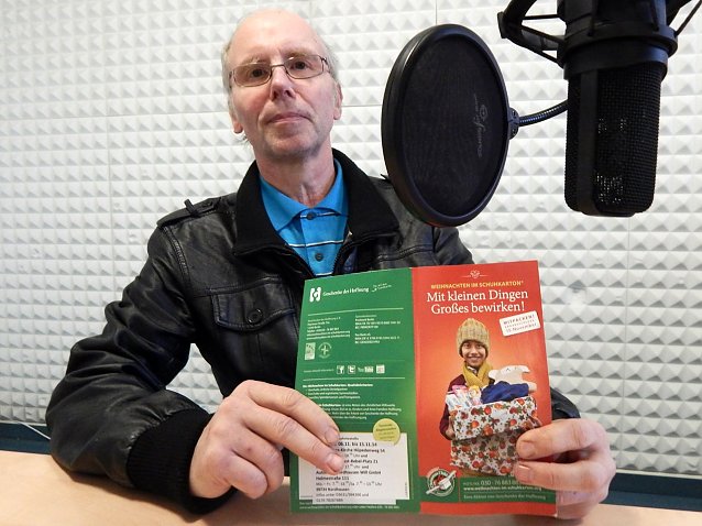 Bild: Manfred N&uuml;tzler organisiert in Nordhausen die Aktion "Weihnachten im Schuhkarton"