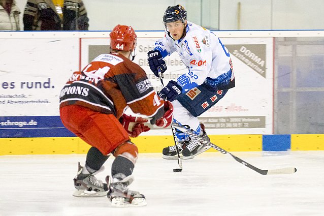 Bild: Florian B&ouml;hm im letzten Jahr noch im Trikot der Kassel Huskies
