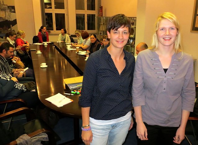Bild: Stadtelternsprecherin Anja Gerlach (links) und ihre Stellvertreterin Franziska Fricke