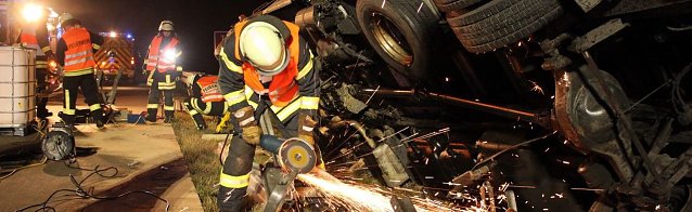 Bild: Unfall auf der A 38 zwischen Heiligenstadt und Leinefelde