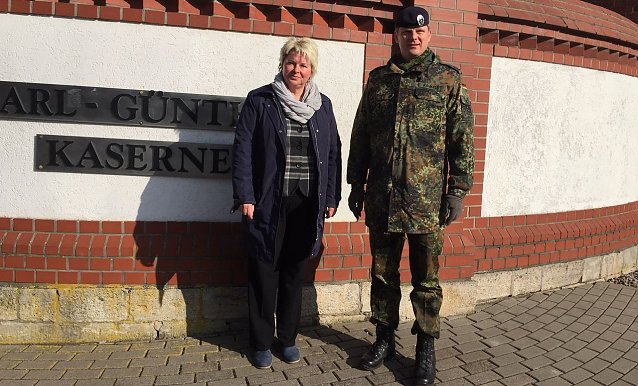 Bild: Hitzing zu Besuch bei Bundeswehr in Sondershausen