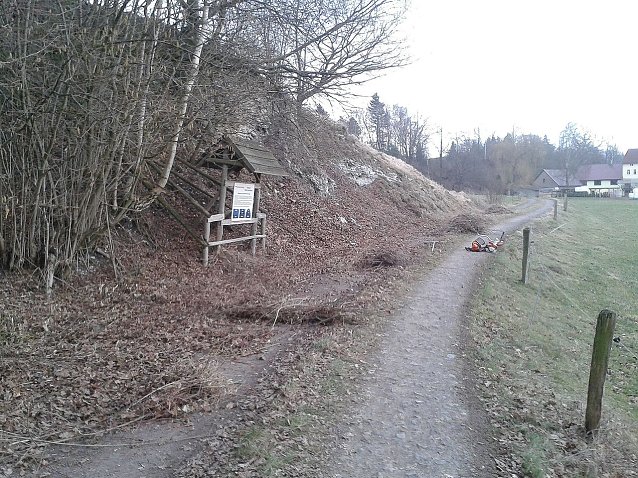 Bild: Gipsfelsen mit Magerrasen bei Gudersleben
