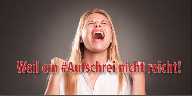 Bild: Weil ein Aufschrei nicht reicht - kommenden Dienstag liest Anne Wizorek im Nordh&auml;user B&uuml;rgerhaus aus ihrem Buch
