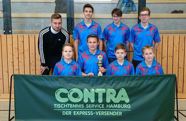 Bild: Der Weg nach Berlin ist frei  - in Friedrichsroda dominierte das Tischtennis-Team des Bleicher&ouml;der Schillergymnasiums