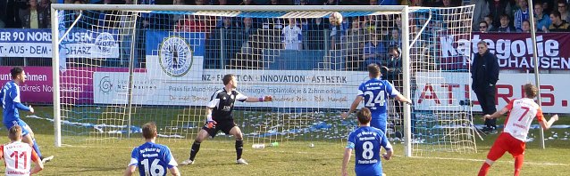 Bild: Das 0:1 f&uuml;r die G&auml;ste aus Zwickau
