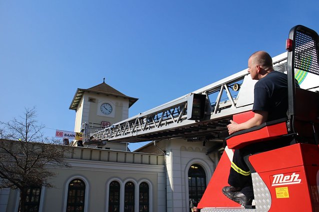 Bild: Am 3. Mai soll das Bahnhofsfest stattfinden - heute wurde schon einmal die Werbetrommel ger&uuml;hrt