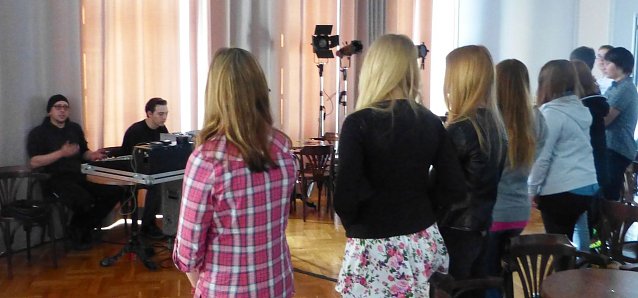 Bild: Berufe im Theater vorgestellt.