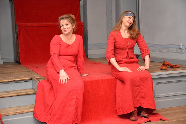 Bild: Die Protagonistinnen des Abends: Sabine Kolbe und Kerstin Otto