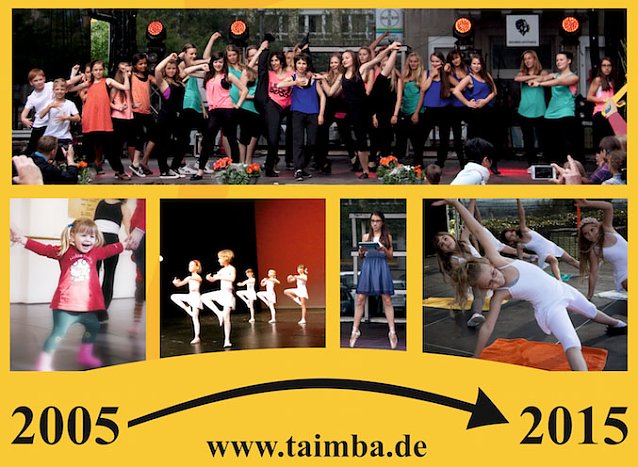 Bild: Gro&szlig;e und Kleine Eleven haben in den vergangenen 10 Jahren bei Taimba tanzen gelernt
