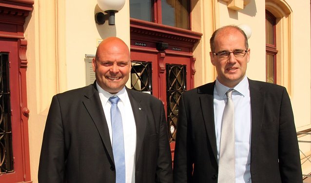 Bild: Der neue Landrat des Landkreises Nordhausen Matthias Jendricke (SPD) wird sich im Pr&auml;sidium des FSV Wacker 90 Nordhausen engagieren