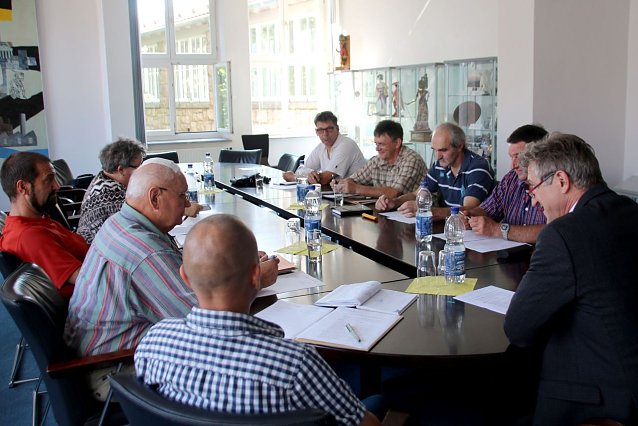 Bild: Zu seinem turnusm&auml;&szlig;igen Treffen hat jetzt Oberb&uuml;rgermeister Dr. Klaus Zeh die B&uuml;rgermeister der Nordh&auml;user Ortsteile in das Rathaus geladen