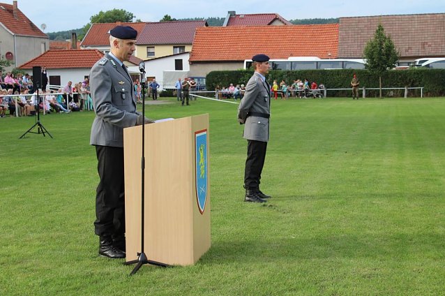 Bild: Feierliche Vereidigung in Berka