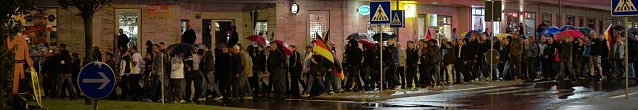 Bild: Demozug am Kornmarktkreisel