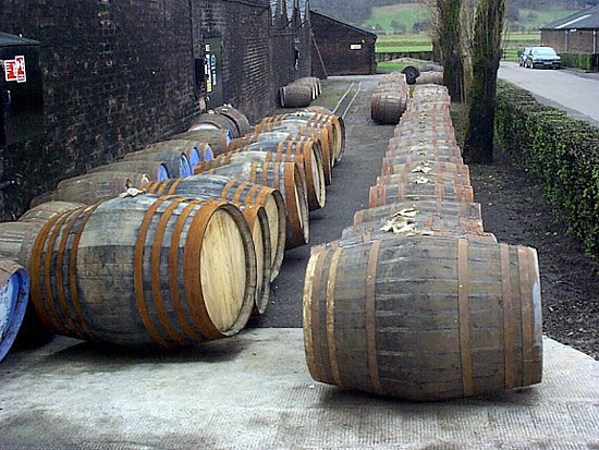 Bild: glengoyne hogshead - sieben Whiskeysorten wird man im Tabakspeicher probieren k&ouml;nnen
