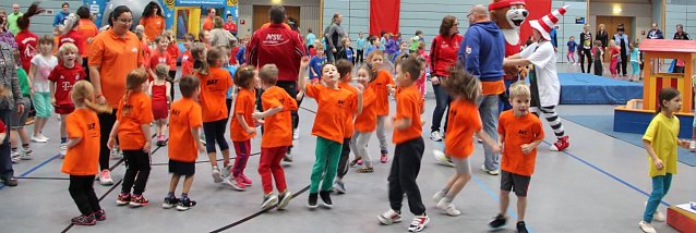 Bild: 14. Kindergartensporttag in der Wiedigsburghalle