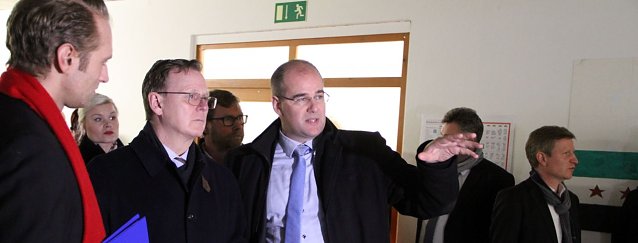 Bild: Th&uuml;ringens Minsiterpr&auml;sident Bodo Ramelow zu Besuch in S&uuml;lzhayn