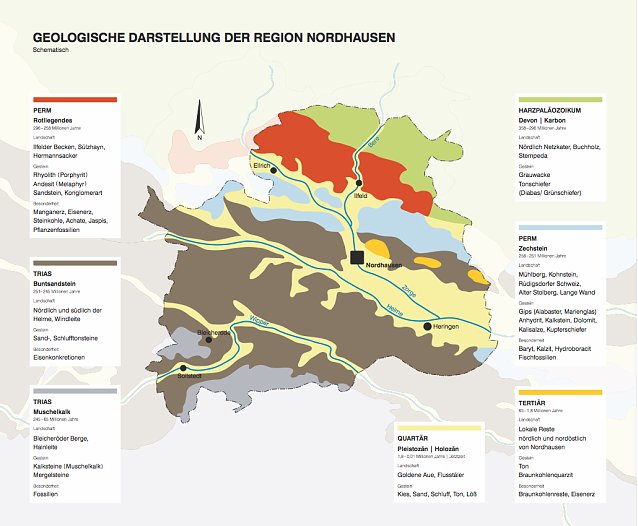 Bild: Geologische Vielfalt im Landkreis wie sie auch in der Flohburg erkl&auml;rt wird