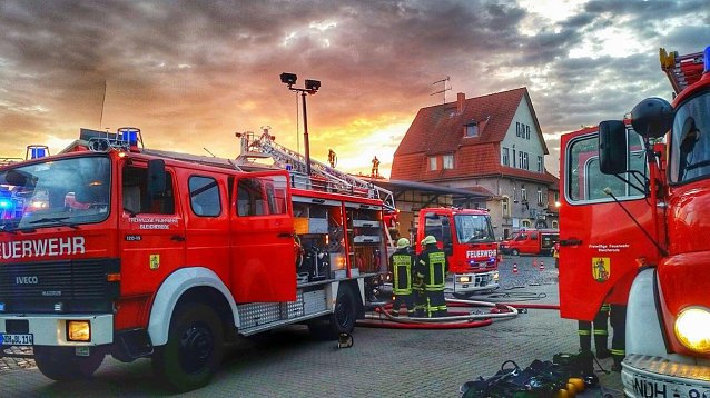 Bild: Die Freiwilligen Feuerwehren der Stadt Bleicherode wurden 2015 zu 64 Brandeins&auml;tzen und 117 Hilfeleistungseins&auml;tzen alarmiert.
