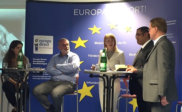 Bild: Podiumsdiskussion im Nordh&auml;user Europahaus