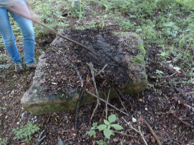 Bild: Das Kohnstein-Denkmal ist wieder aufgetaucht, der Fundort wird vorerst nicht verraten