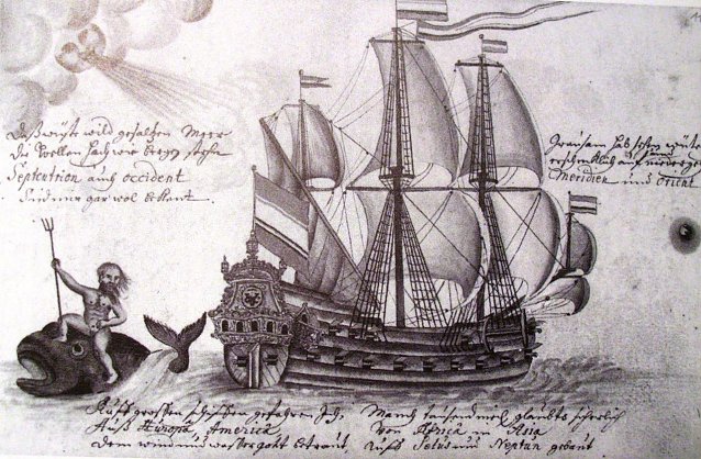 Bild: Schiff der Vereinigten Ostindischen Companie (VOC)