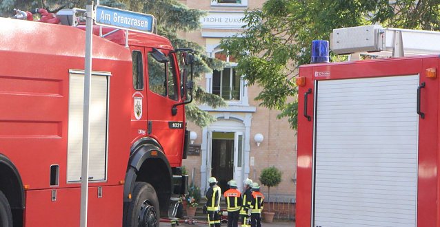 Bild: Brand in der "Frohen Zukunft" in Nordhausen