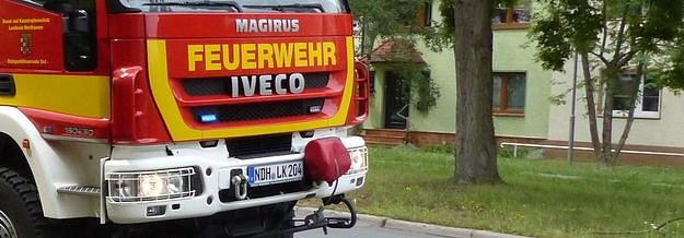 Bild: Brand in Bleicherode