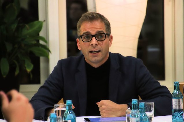 Bild: Der Bundestagsabgeordnete Stefan Liebich sprach gestern mit seinen Nordh&auml;user Genossen &uuml;ber Flucht und Krieg