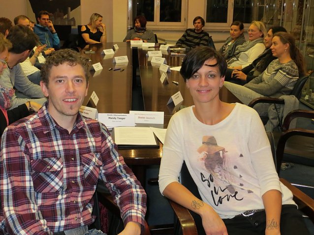 Bild: Stadtelternsprecher Andr&eacute; Bretzke  (links) und seine Stellvertreterin Anja Gerlach