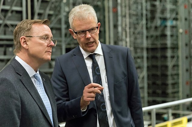 Bild: Ministerpr&auml;sident zu Gast im WAGO-Werk Sondershausen