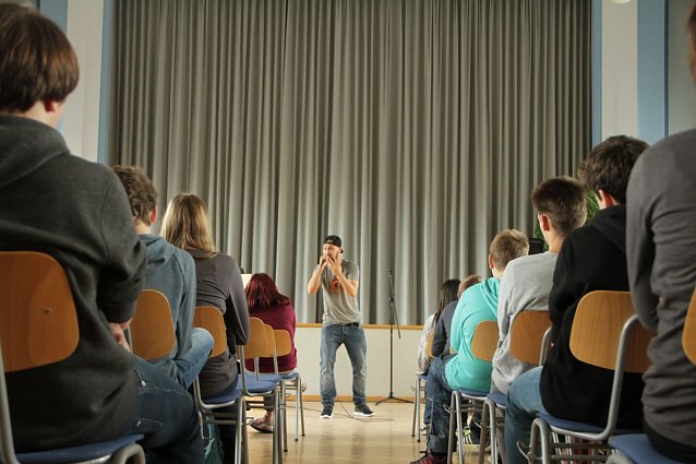 Bild: Rap macht Schule - Doppel U in der Ellricher Regelschule