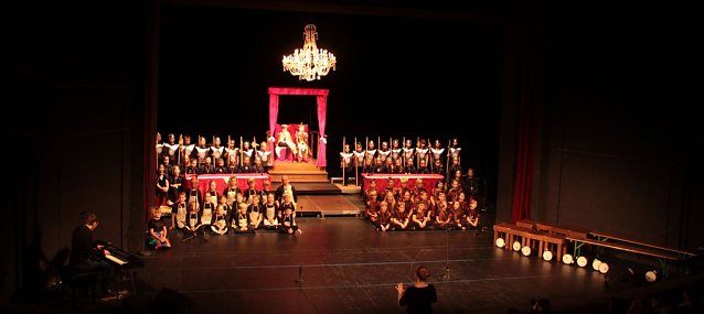 Bild: Die Klassenreise zur Musik auf der B&uuml;hne des Nordh&auml;user Theaters