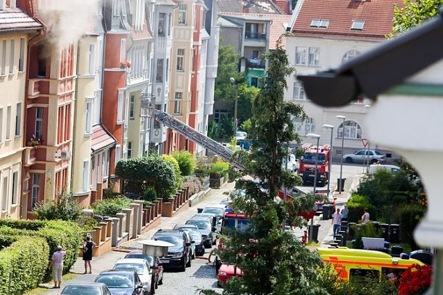 Bild: Brand in Nordhausen