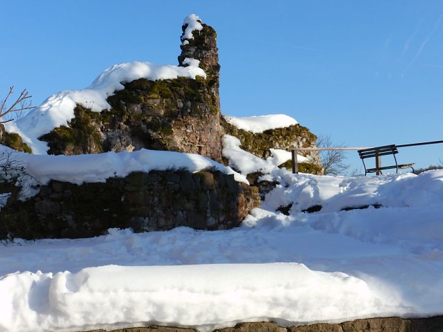 Bild: Winter auf der Ruine