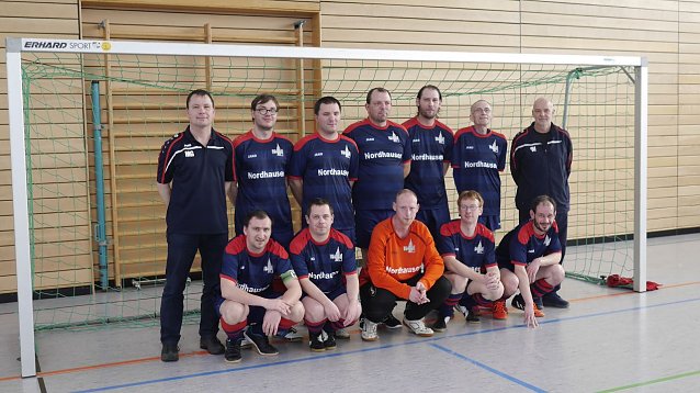 Bild: Zweiter Platz beim Leinecup - die Mannschaft der Nordth&uuml;ringer Werkst&auml;tten