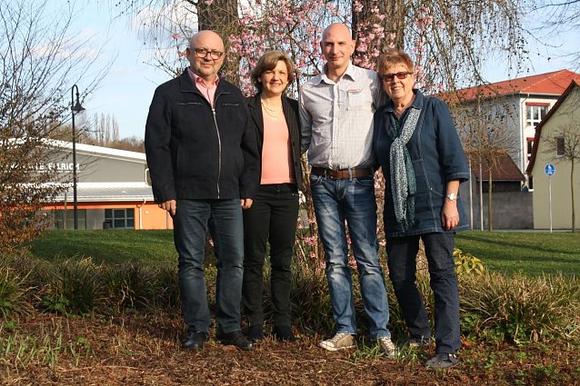 Bild:  von links: Joachim Nipperdey, Manuela Saldanha, Sandy Nickel, Helga Poerschk