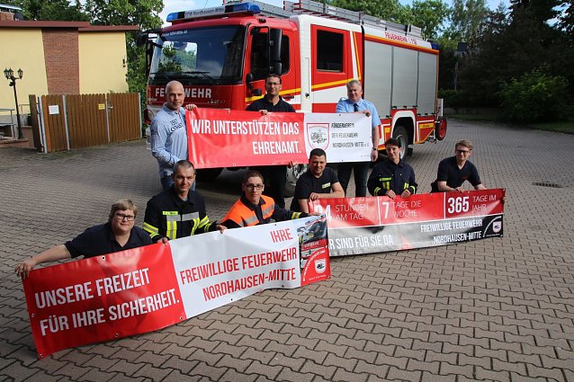 Bild: Die Freiwillige Feuerwehr Mitte will offensiv f&uuml;r das Ehrenamt werben