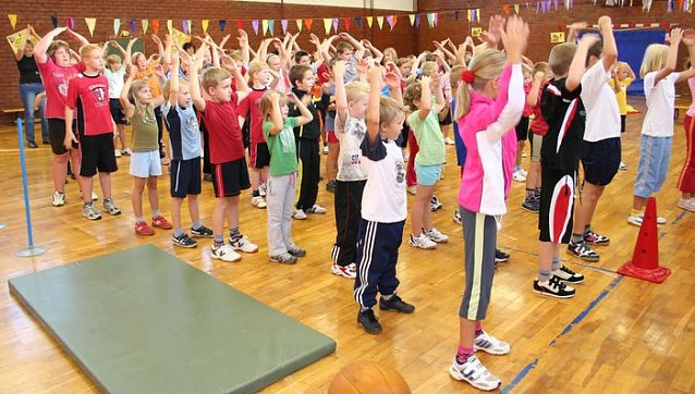 Bild: Viel Bewegung in der Schule