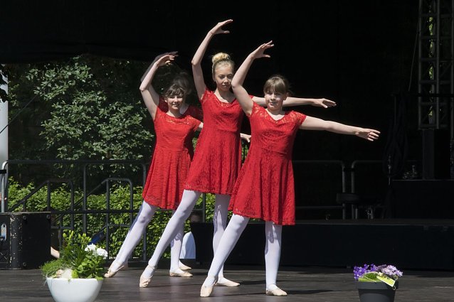 Bild: Die Tanzschule Taimba beim Rolandsfest 2017