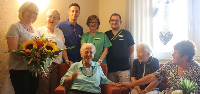 Bild: 100 Jahre in Nordhausen - Emmi Tittmann's Geburtstag wurde heute ordentlich gefeiert